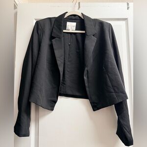 Black Crop Blazer